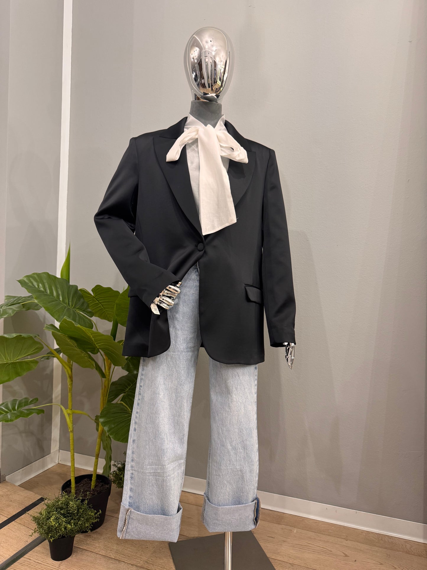 Giacca over in raso - NoMoreBrand