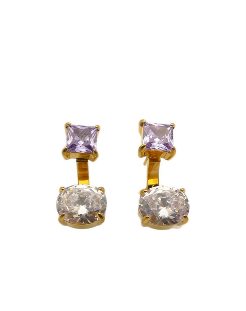 Orecchini Zirconia oro - NoMoreBrand