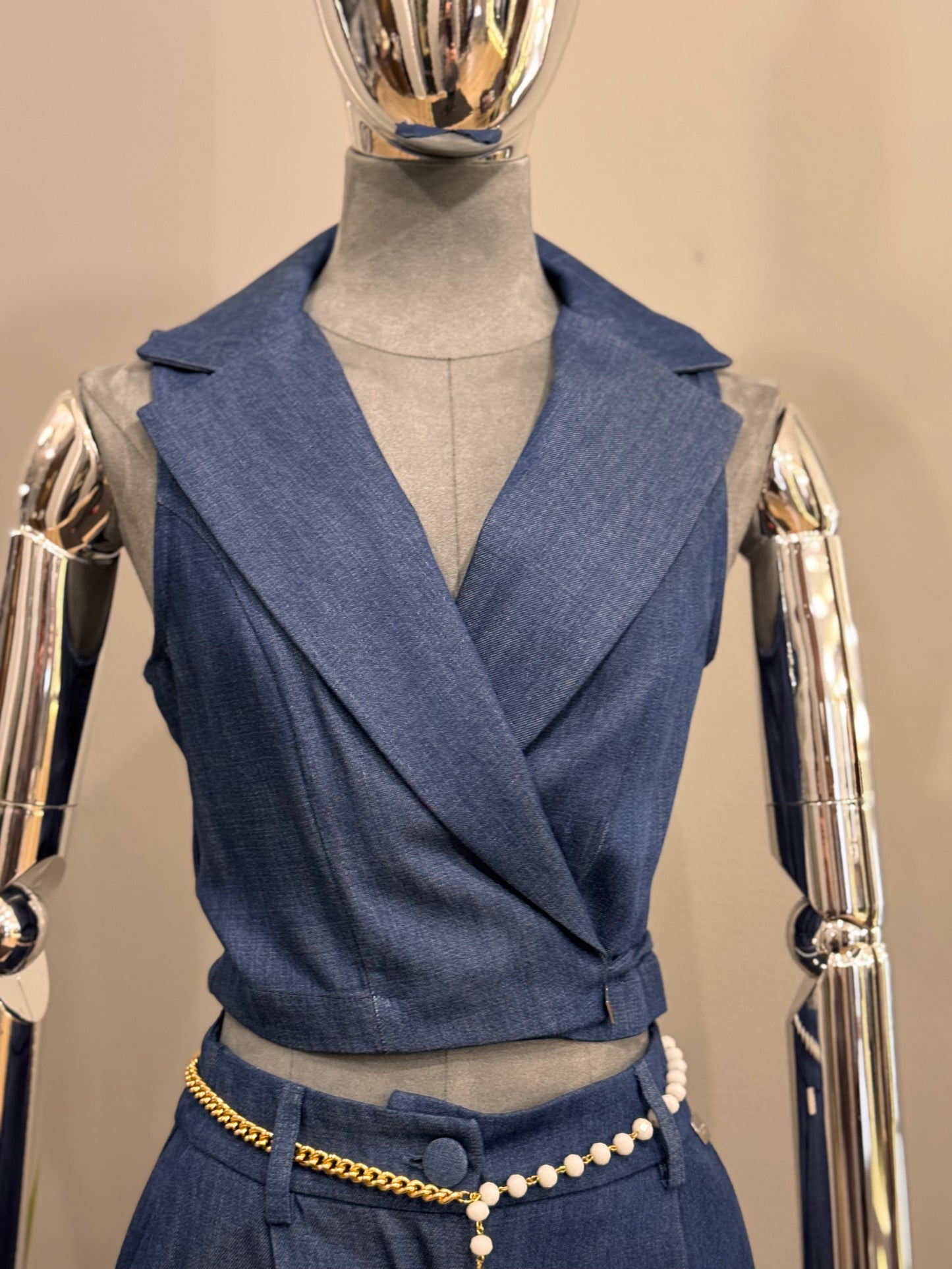 Gilet in Denim - NoMoreBrand