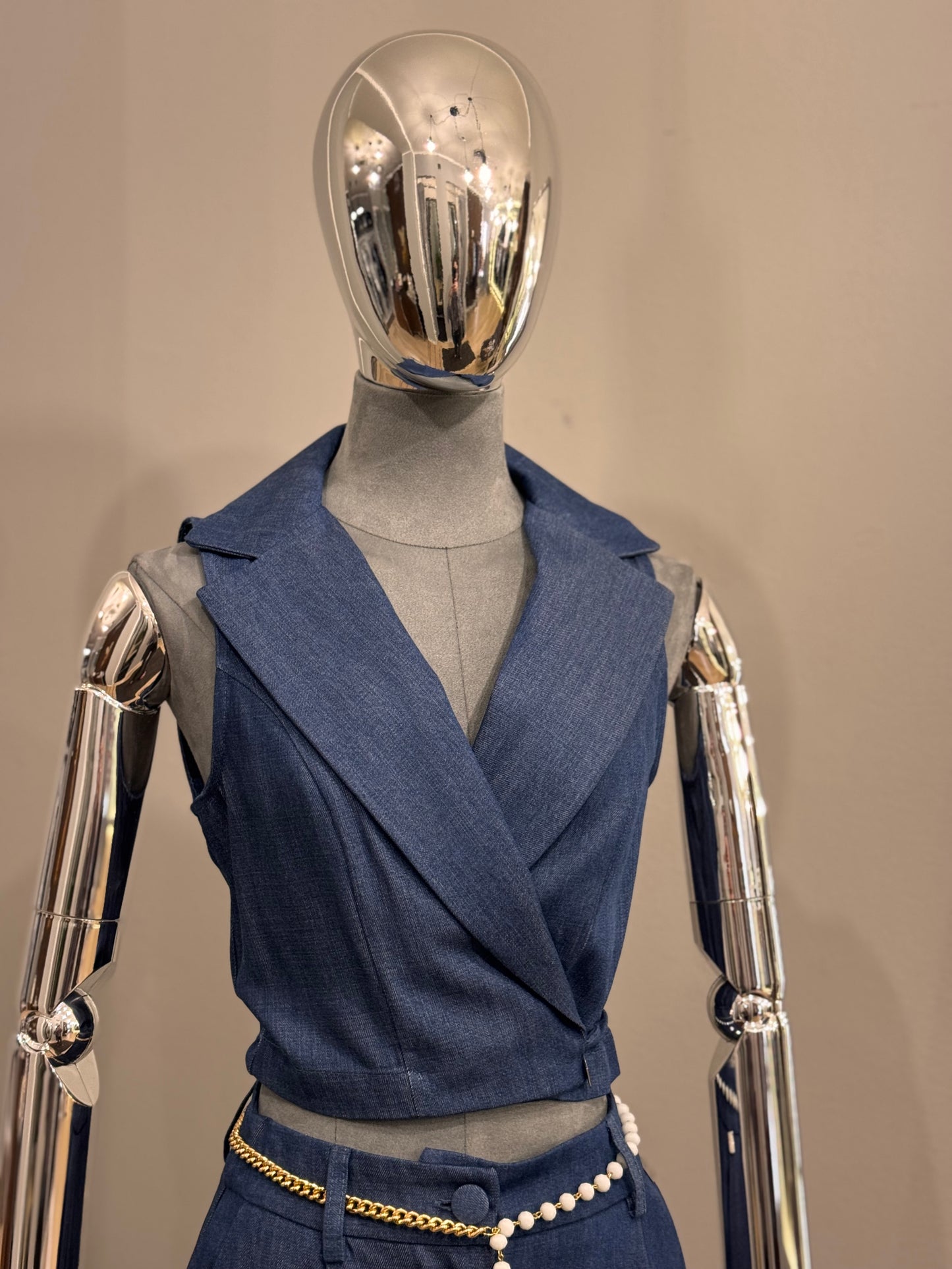 Gilet in Denim - NoMoreBrand