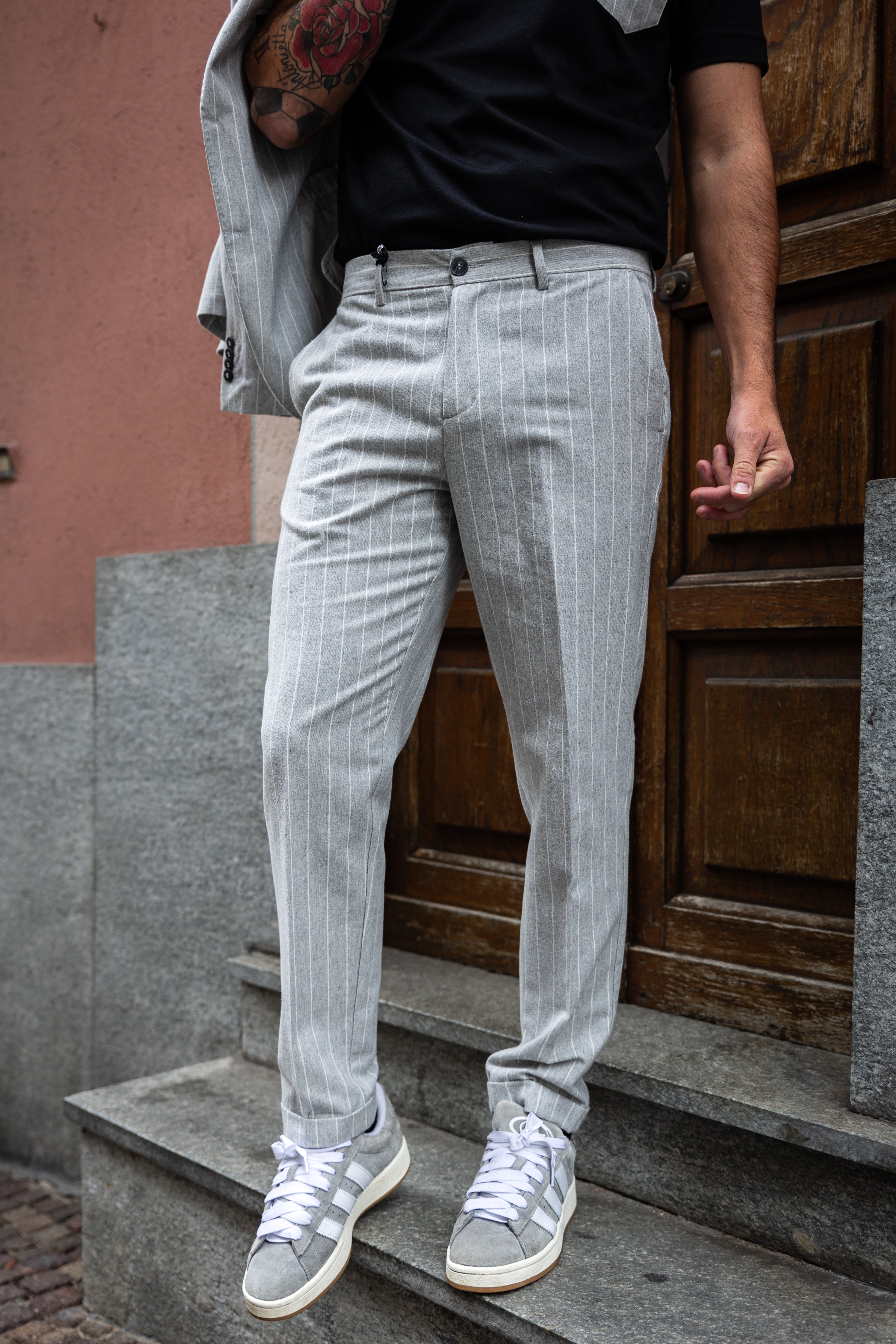 Pantalone gessato - NoMoreBrand