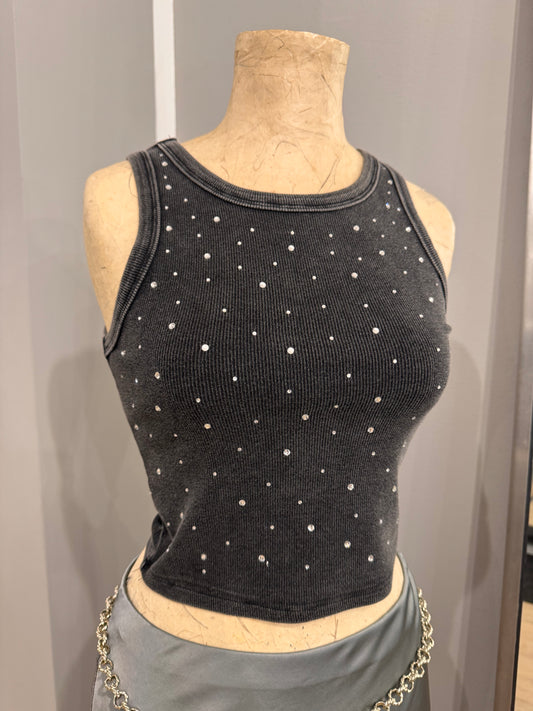 Top con brillantini