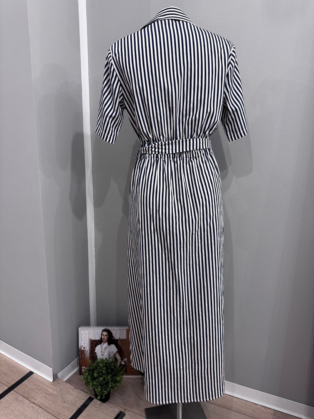 Chemisier a righe bianco e blu - NoMoreBrand