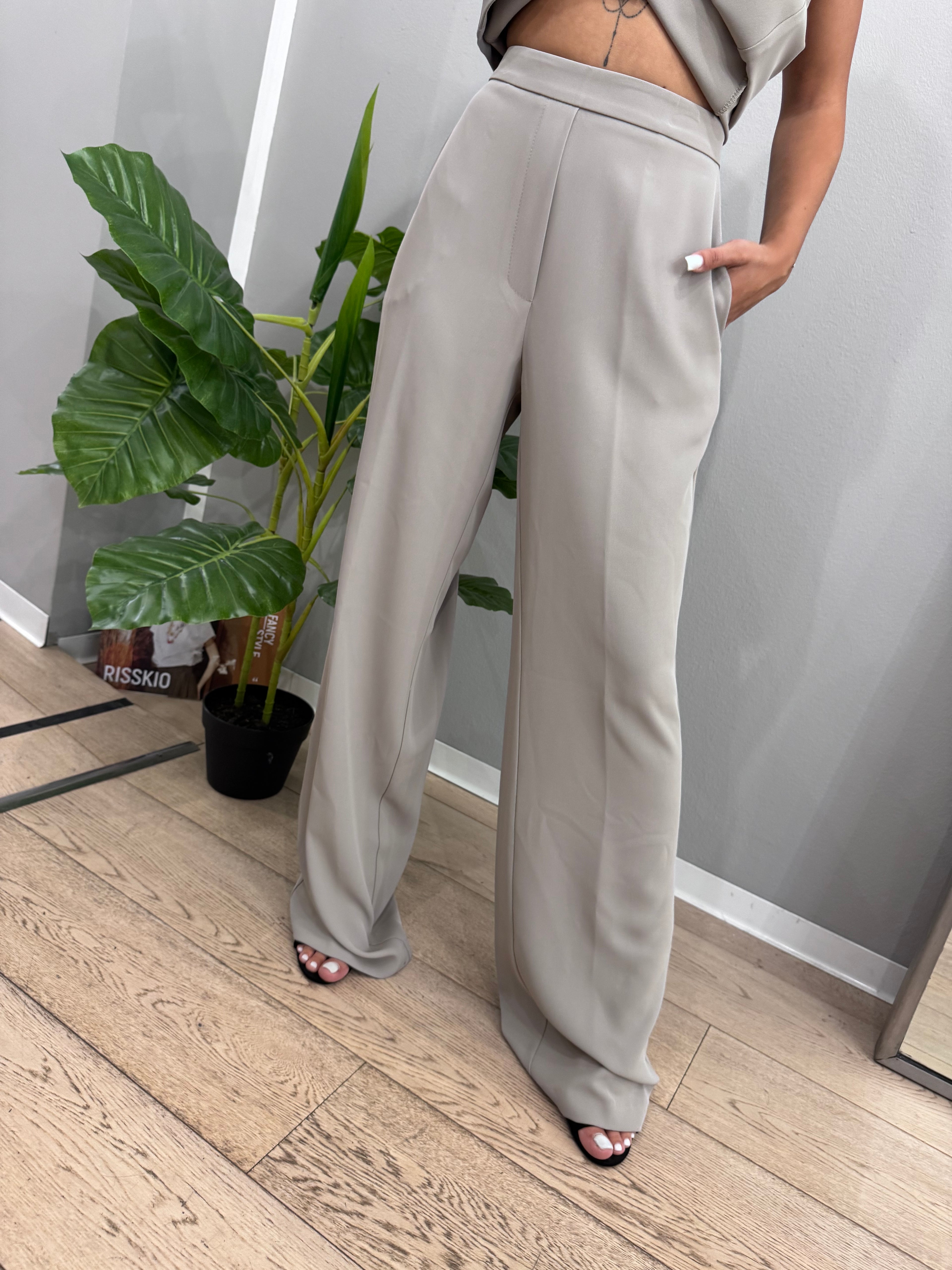 Pantalone palazzo fluido - NoMoreBrand