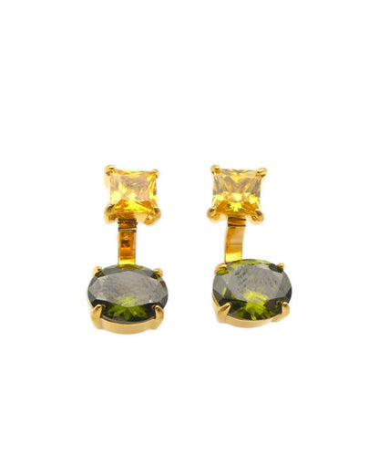 Orecchini Zirconia oro - NoMoreBrand