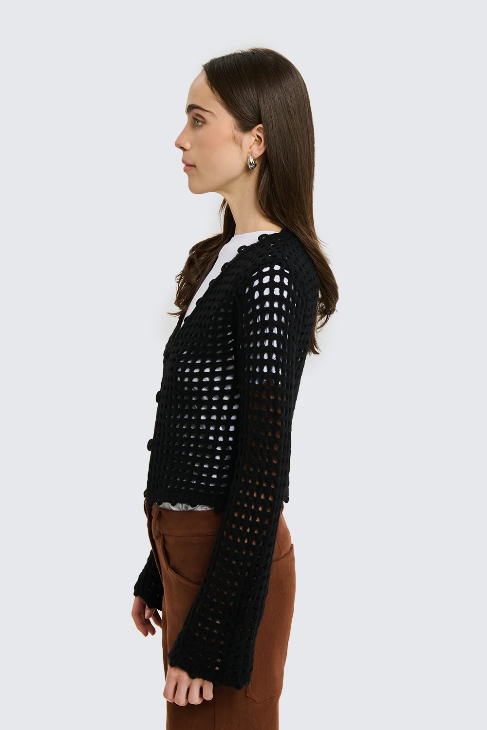 Cardigan a rete - NoMoreBrand