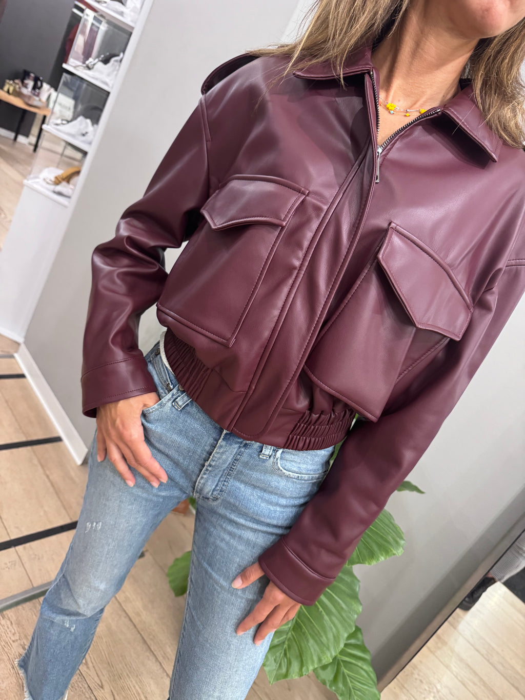 Bomberino in ecopelle Daniela - NoMoreBrand