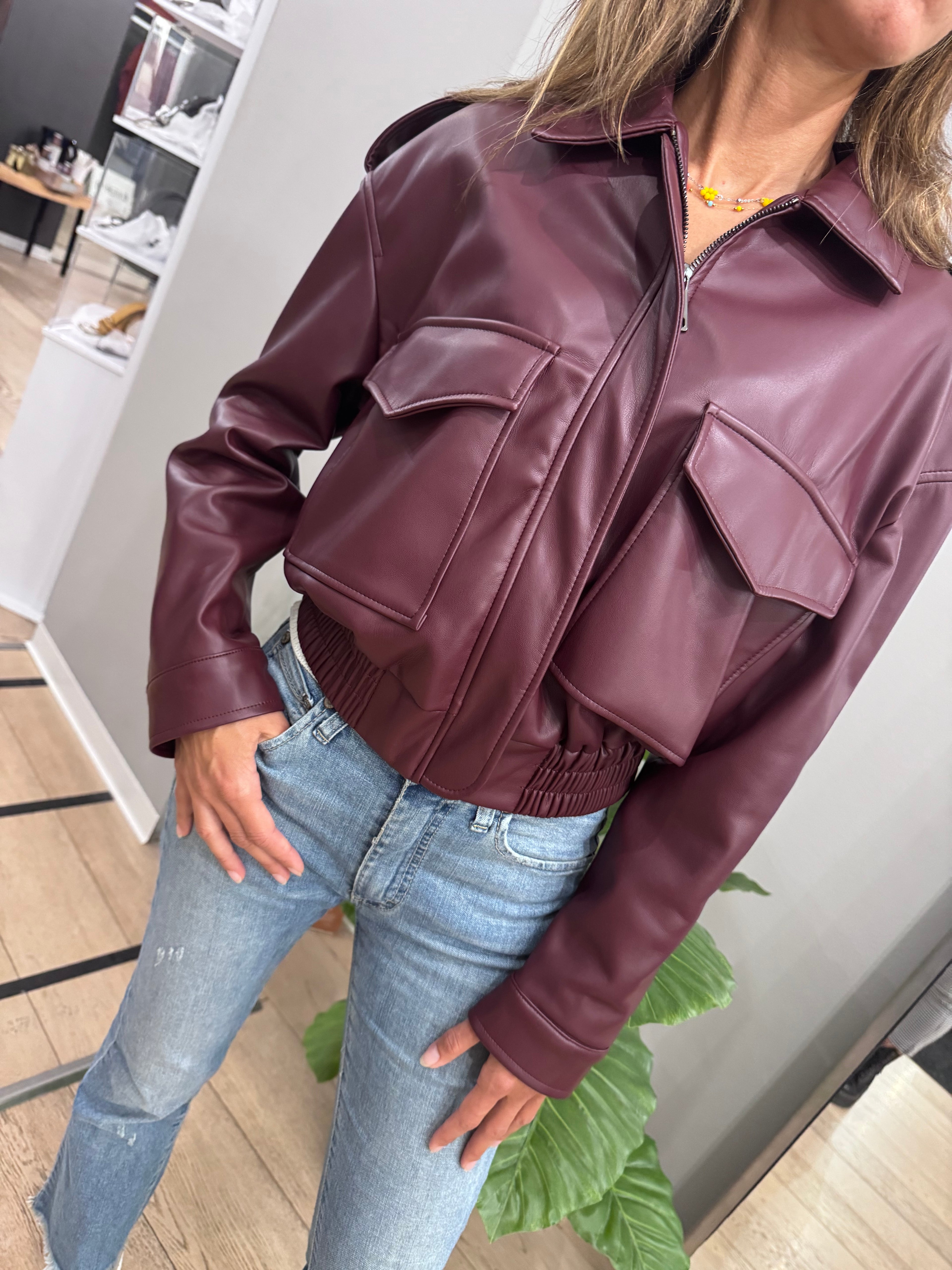 Bomberino in ecopelle Daniela - NoMoreBrand