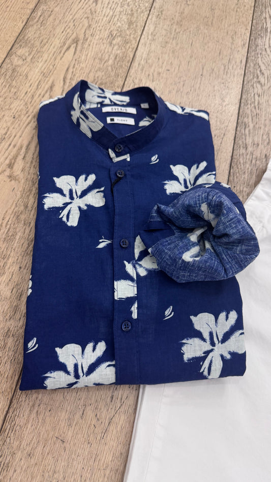 Camicia con stampa floreale
