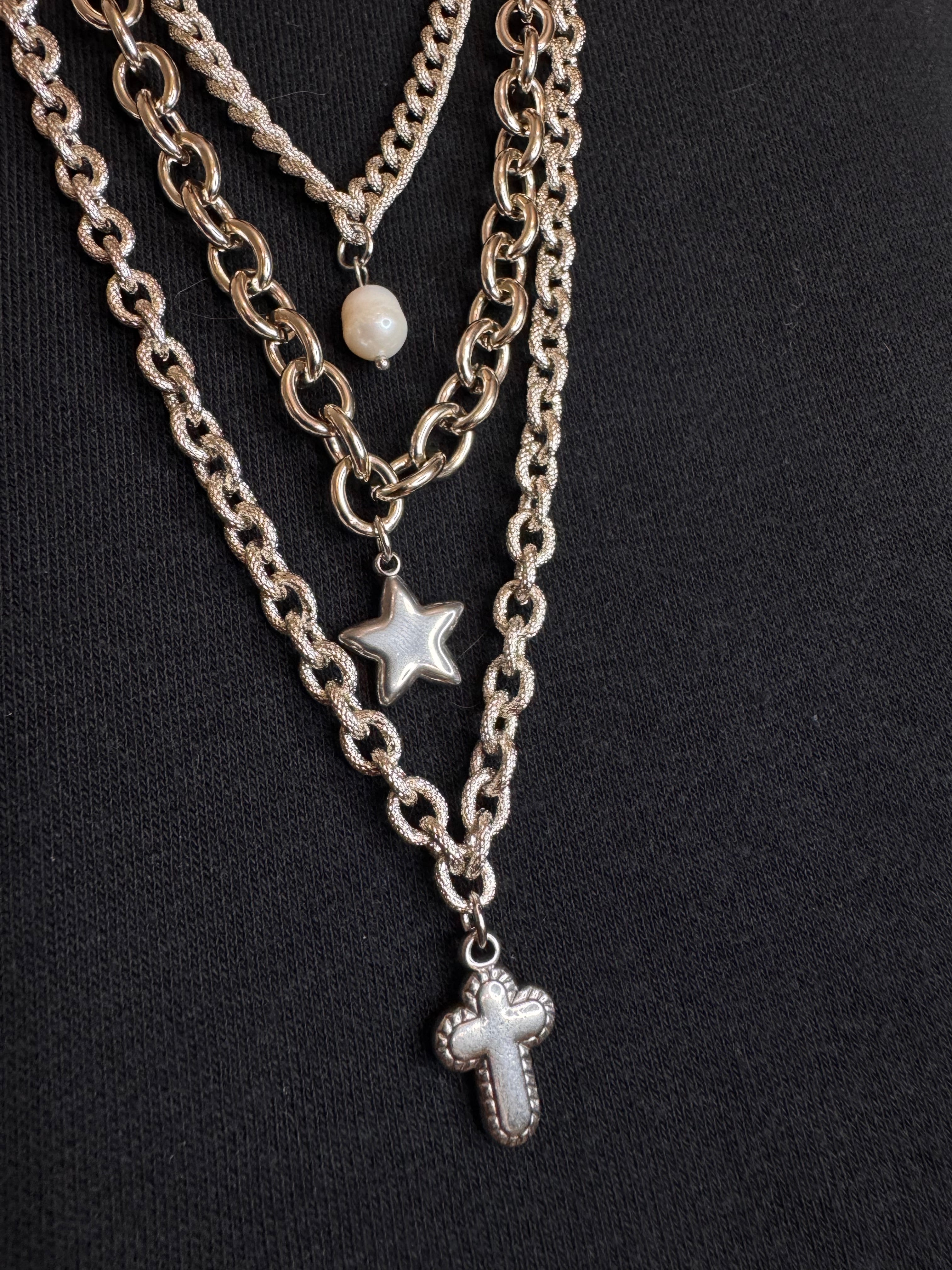 Collana lunga tre fili MUPAJI - NoMoreBrand