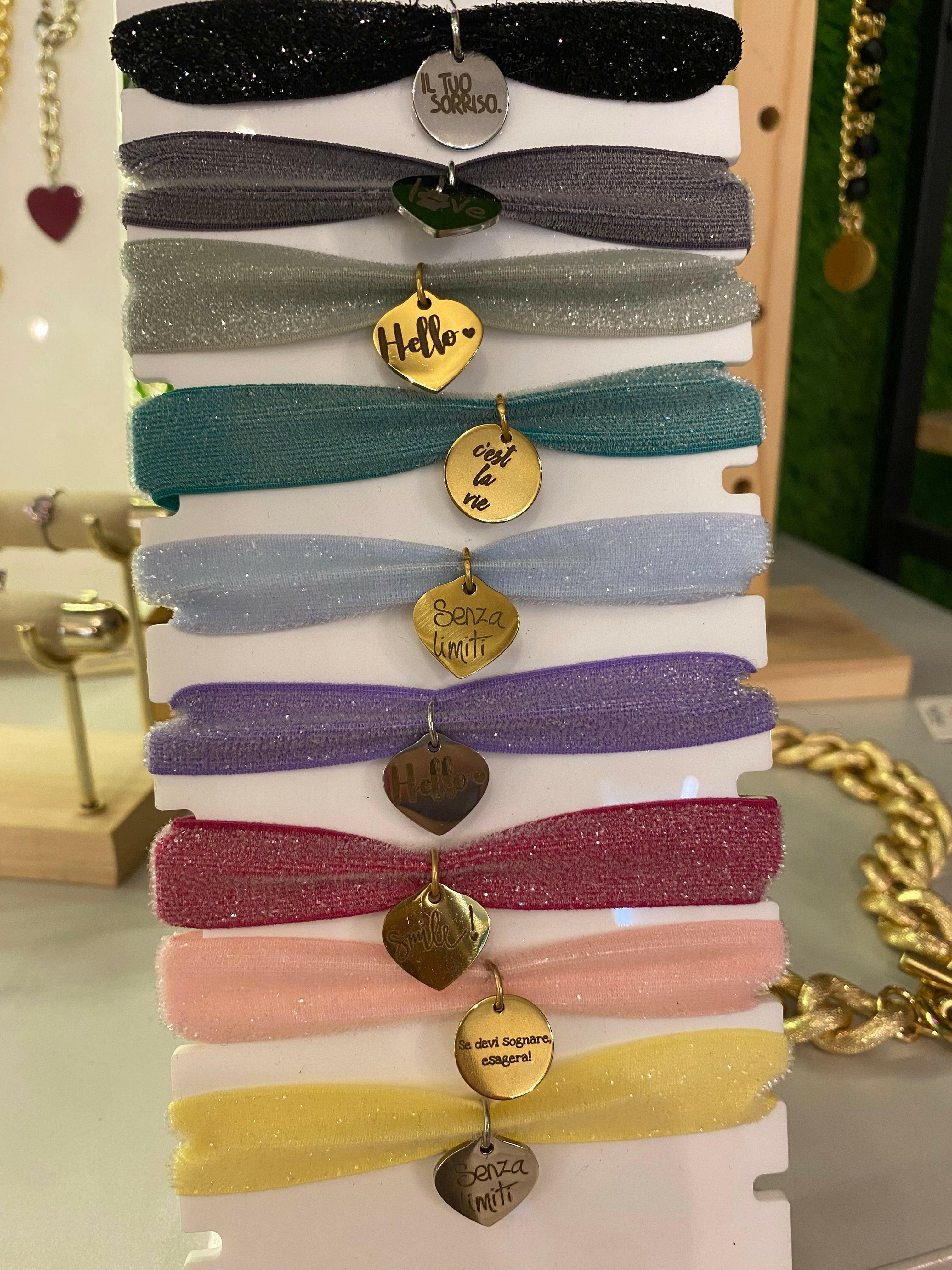 Bracciali in elastico lurex - NoMoreBrand