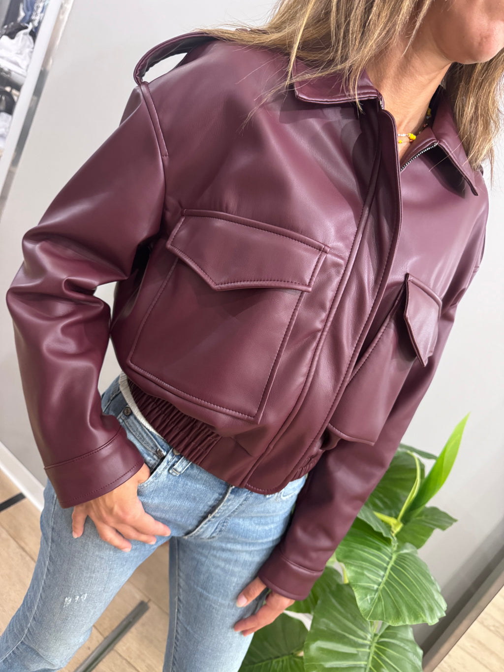 Bomberino in ecopelle Daniela - NoMoreBrand