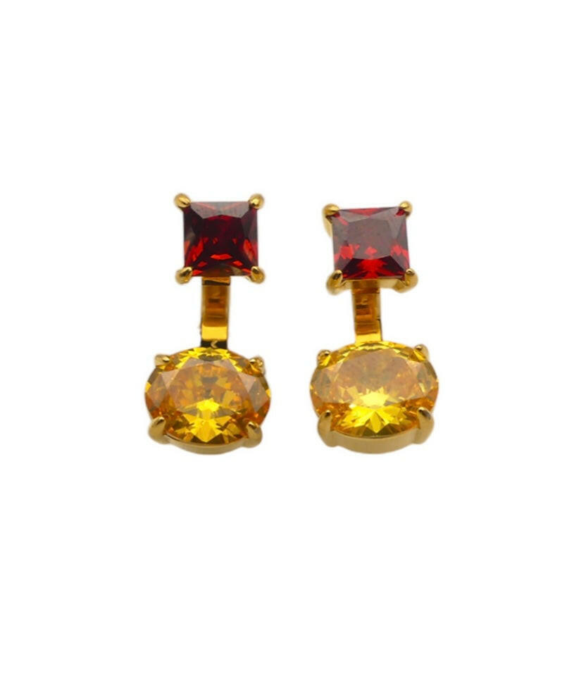 Orecchini Zirconia oro - NoMoreBrand