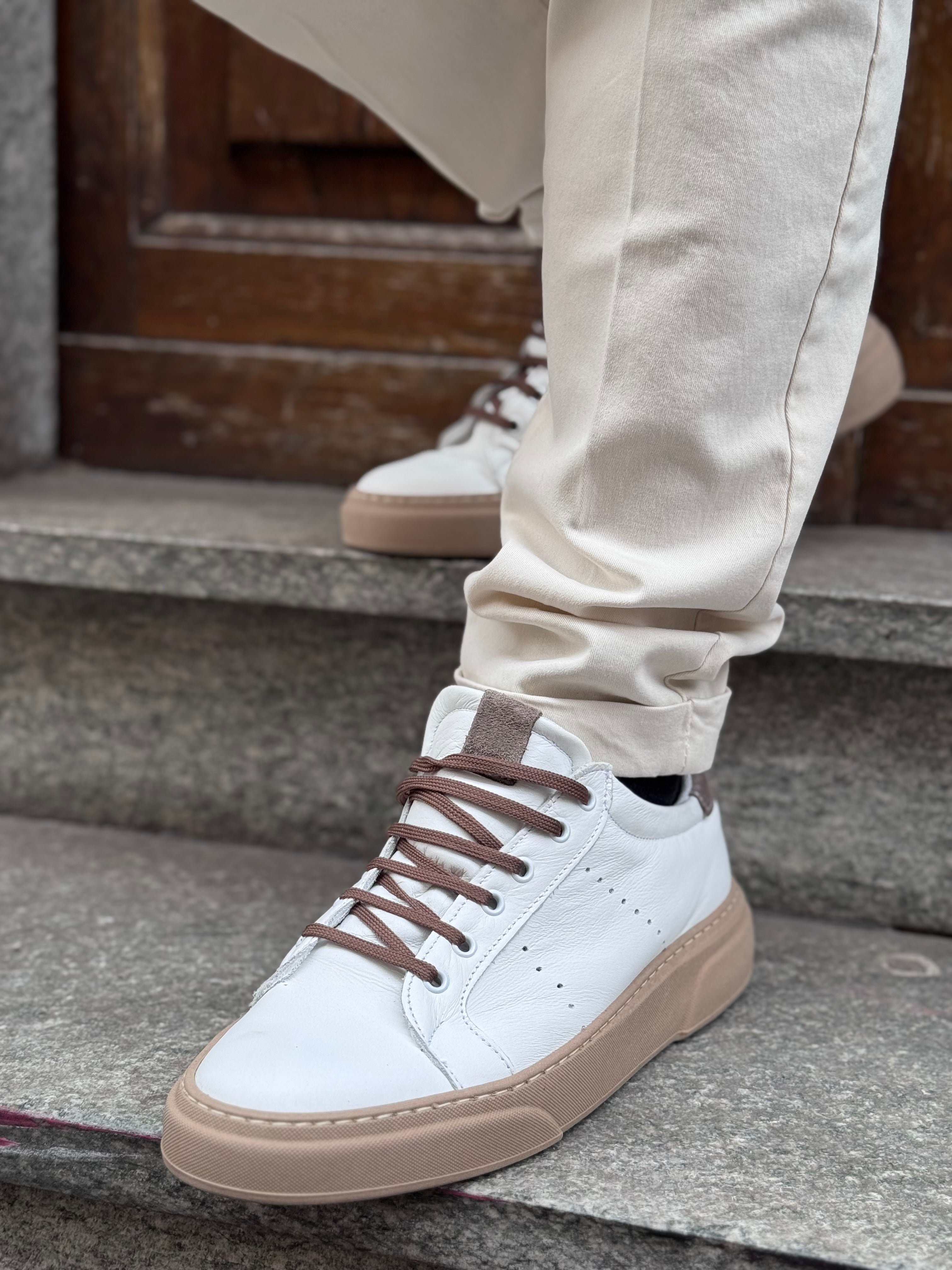 Sneakers in vera pelle - NoMoreBrand