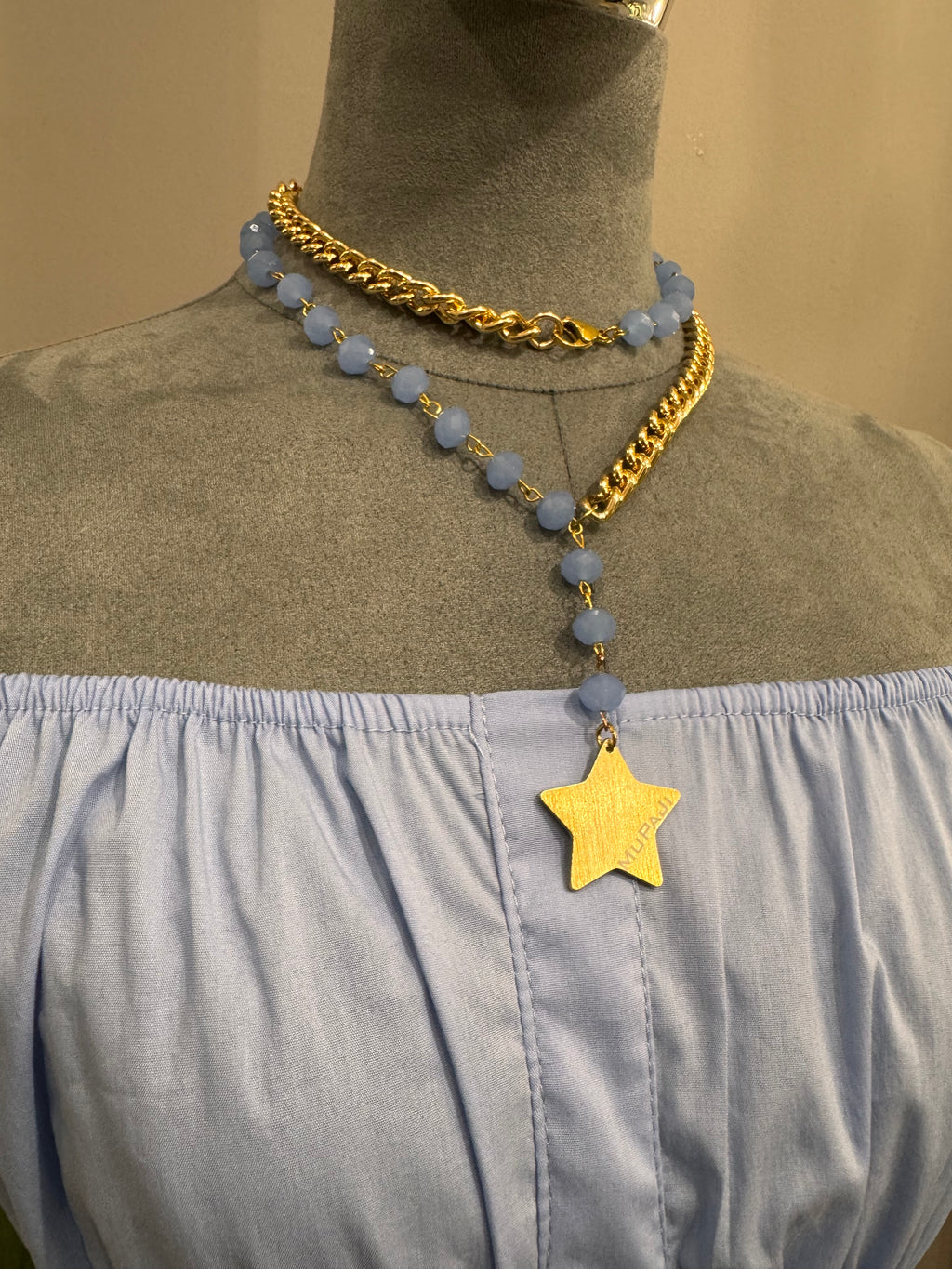 Collana lunga con cristalli MUPJI - NoMoreBrand