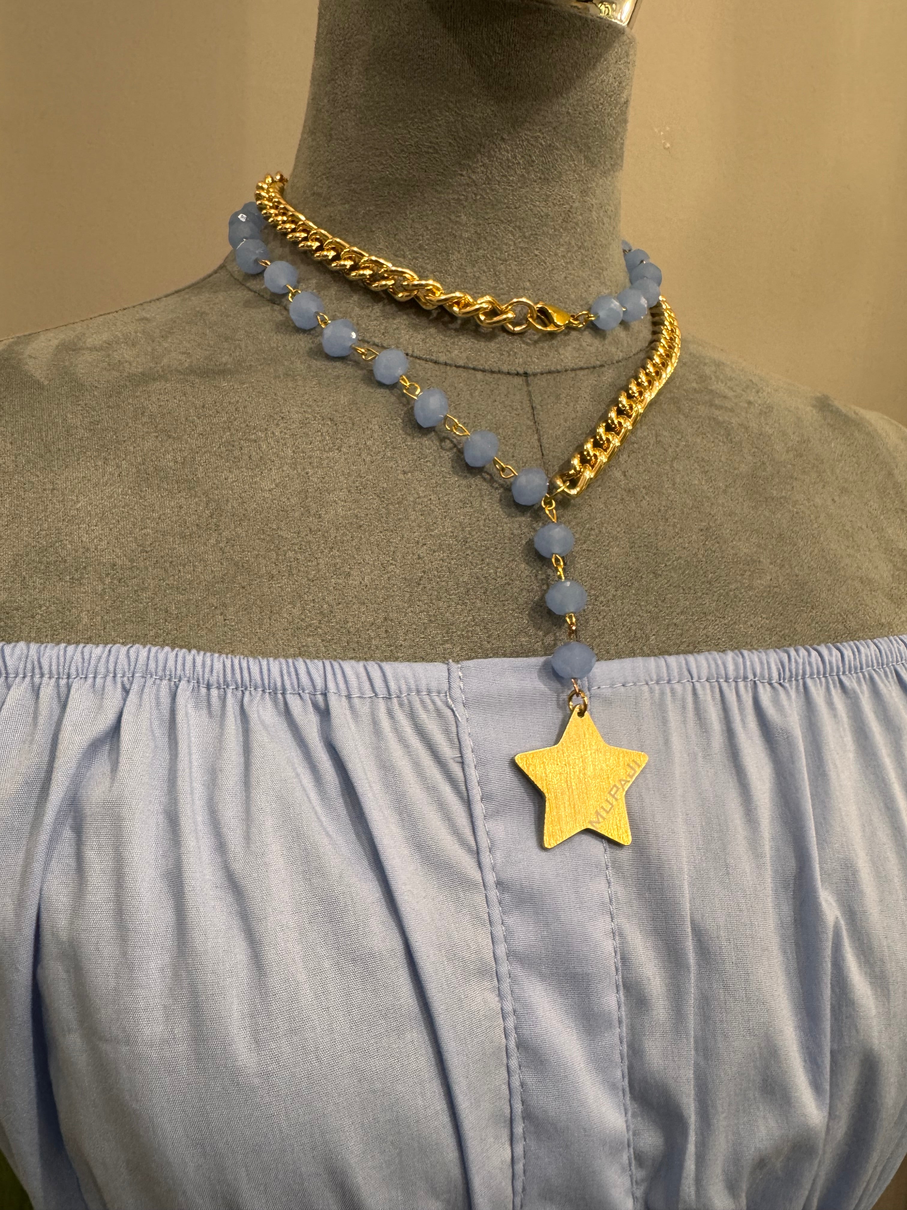 Collana lunga con cristalli MUPJI - NoMoreBrand