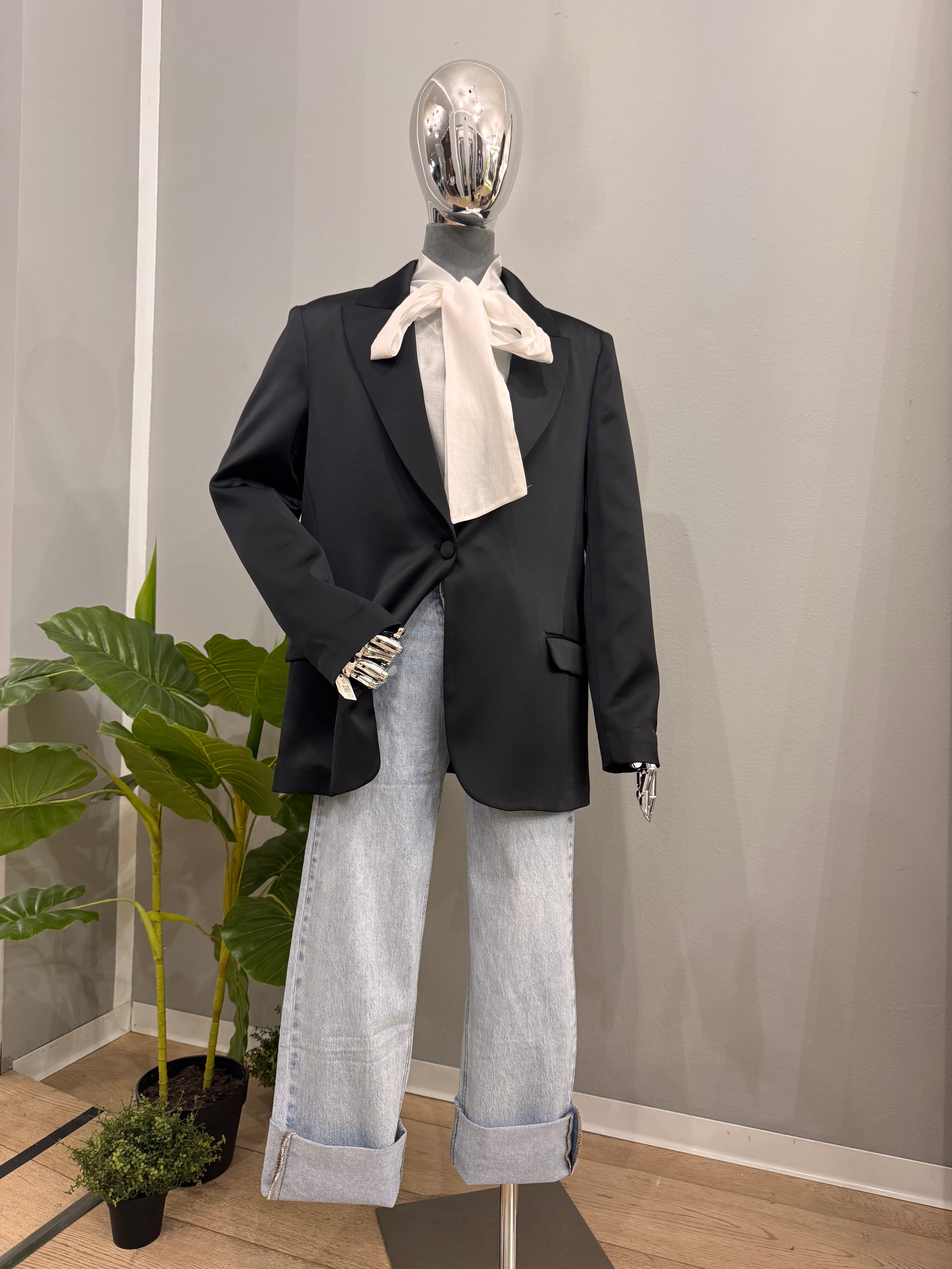 Giacca over in raso - NoMoreBrand