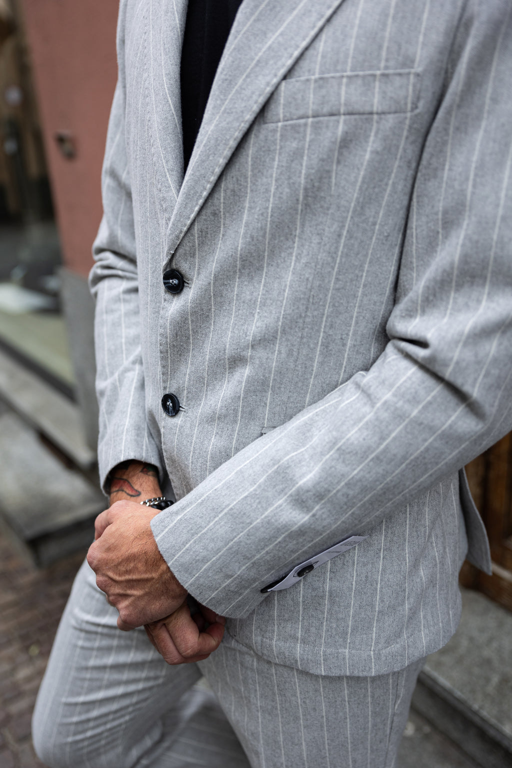 Giacca gessata - NoMoreBrand