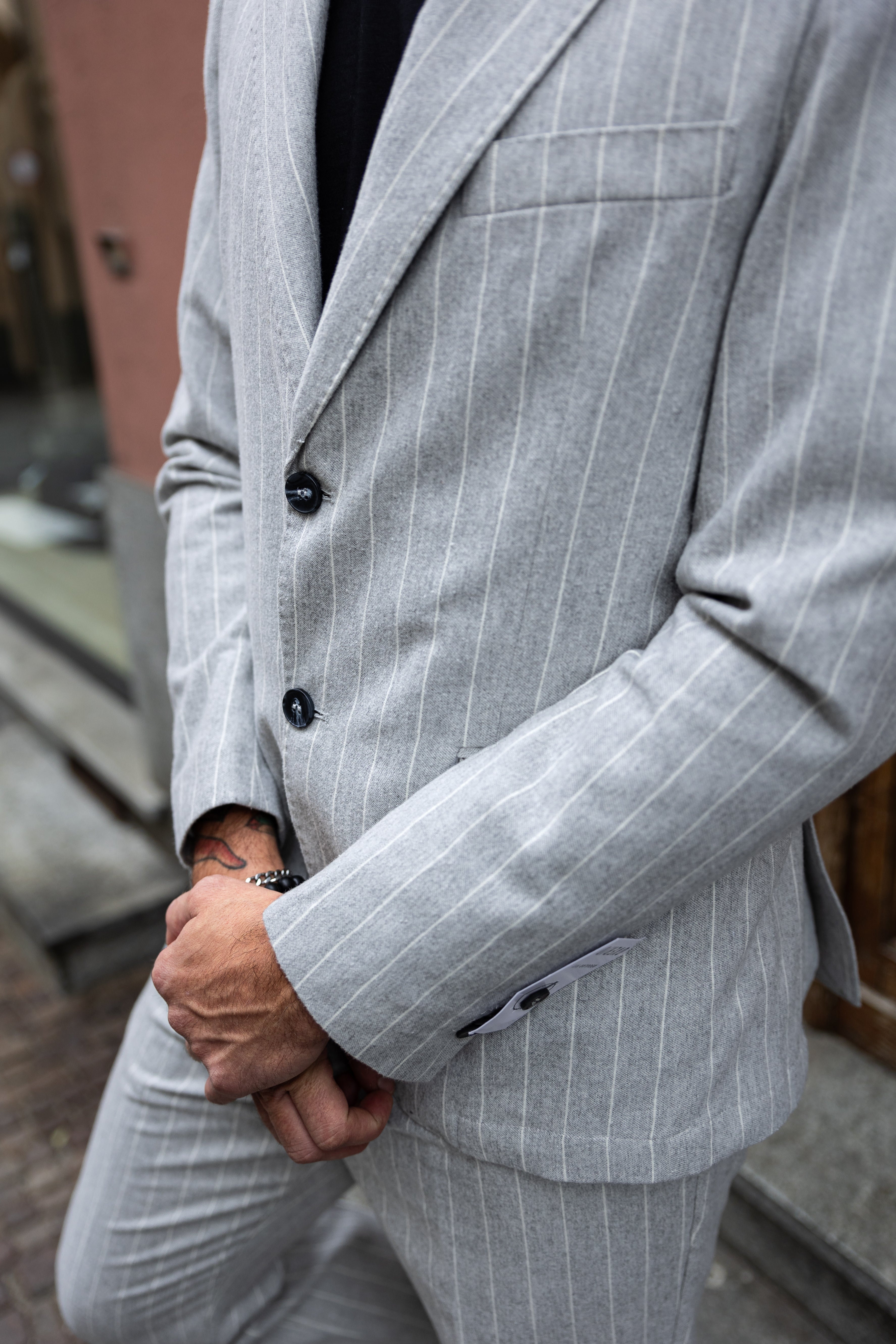 Giacca gessata - NoMoreBrand