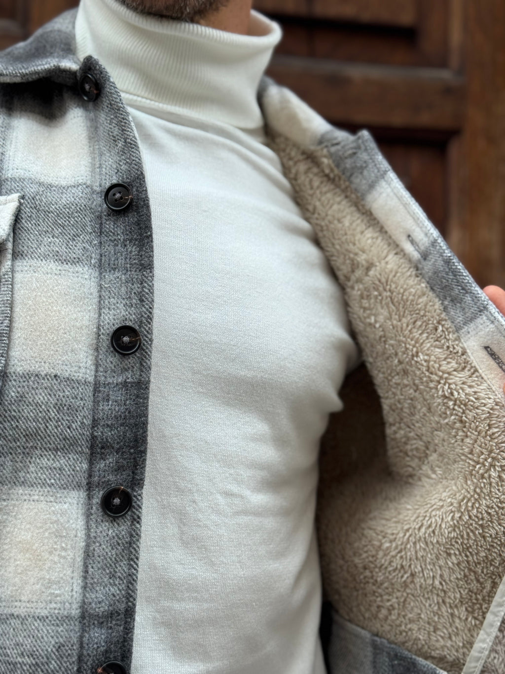 Camicione con pellicciotto