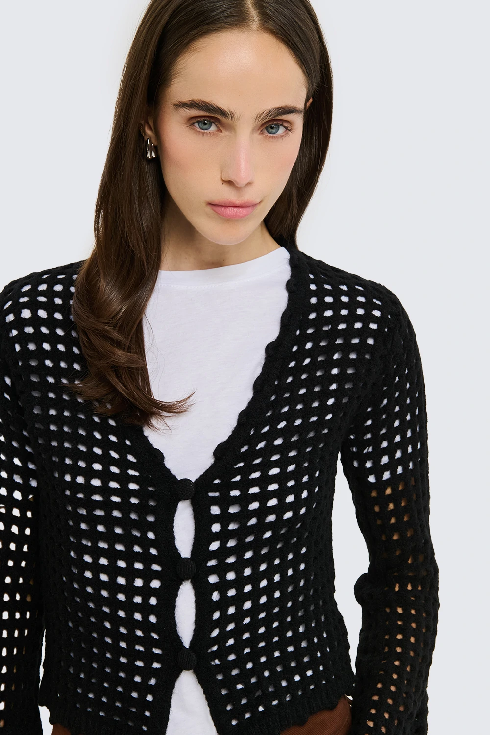 Cardigan a rete - NoMoreBrand