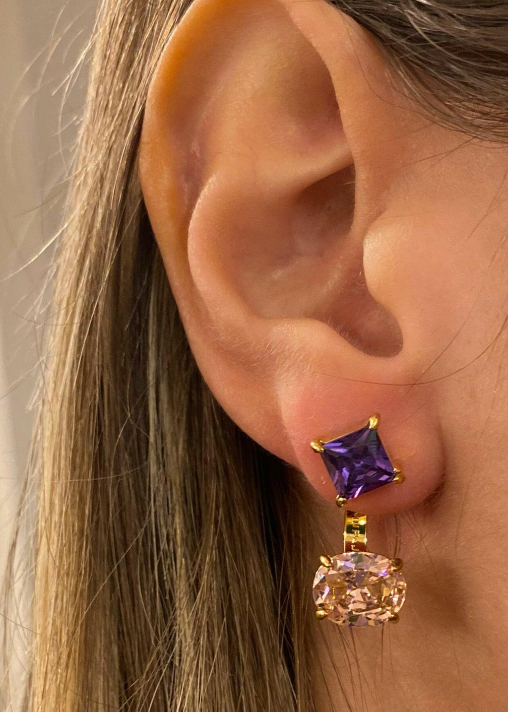 Orecchini Zirconia oro - NoMoreBrand