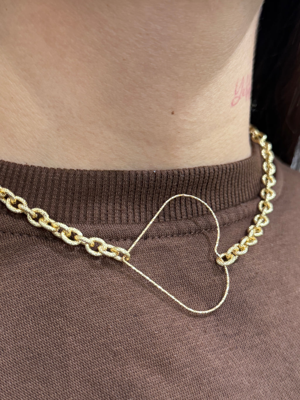 Collana girocollo con cuore - NoMoreBrand