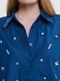 Camicia over con strass