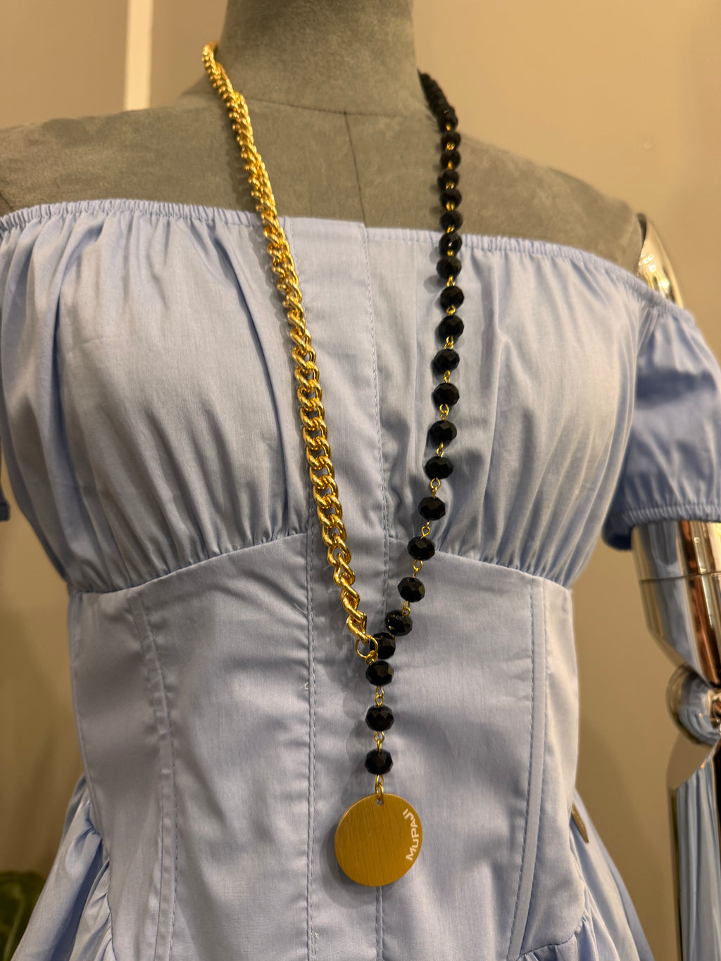 Collana lunga con cristalli MUPJI - NoMoreBrand