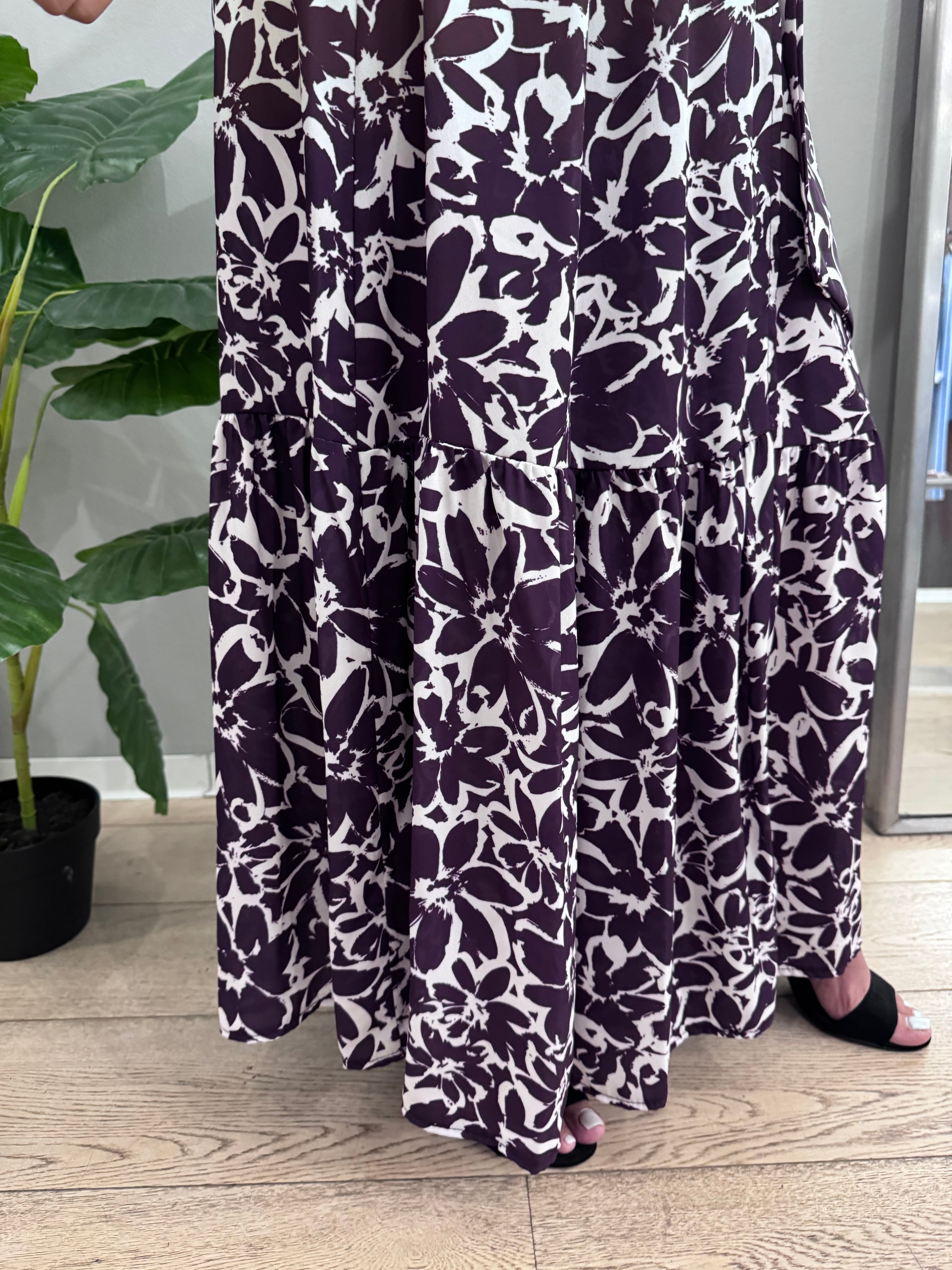 Abito lungo floreale - NoMoreBrand