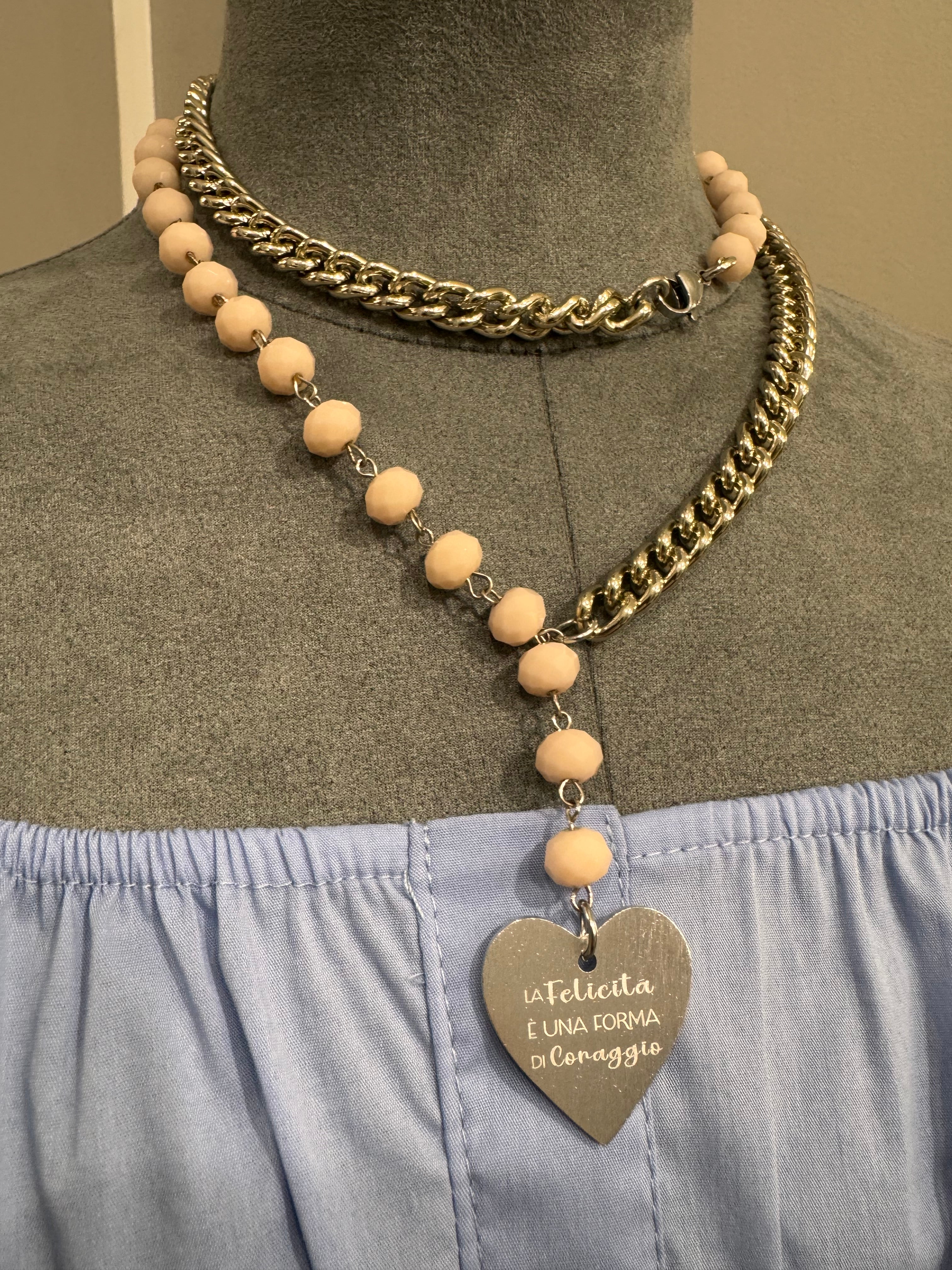 Collana lunga con cristalli MUPJI - NoMoreBrand