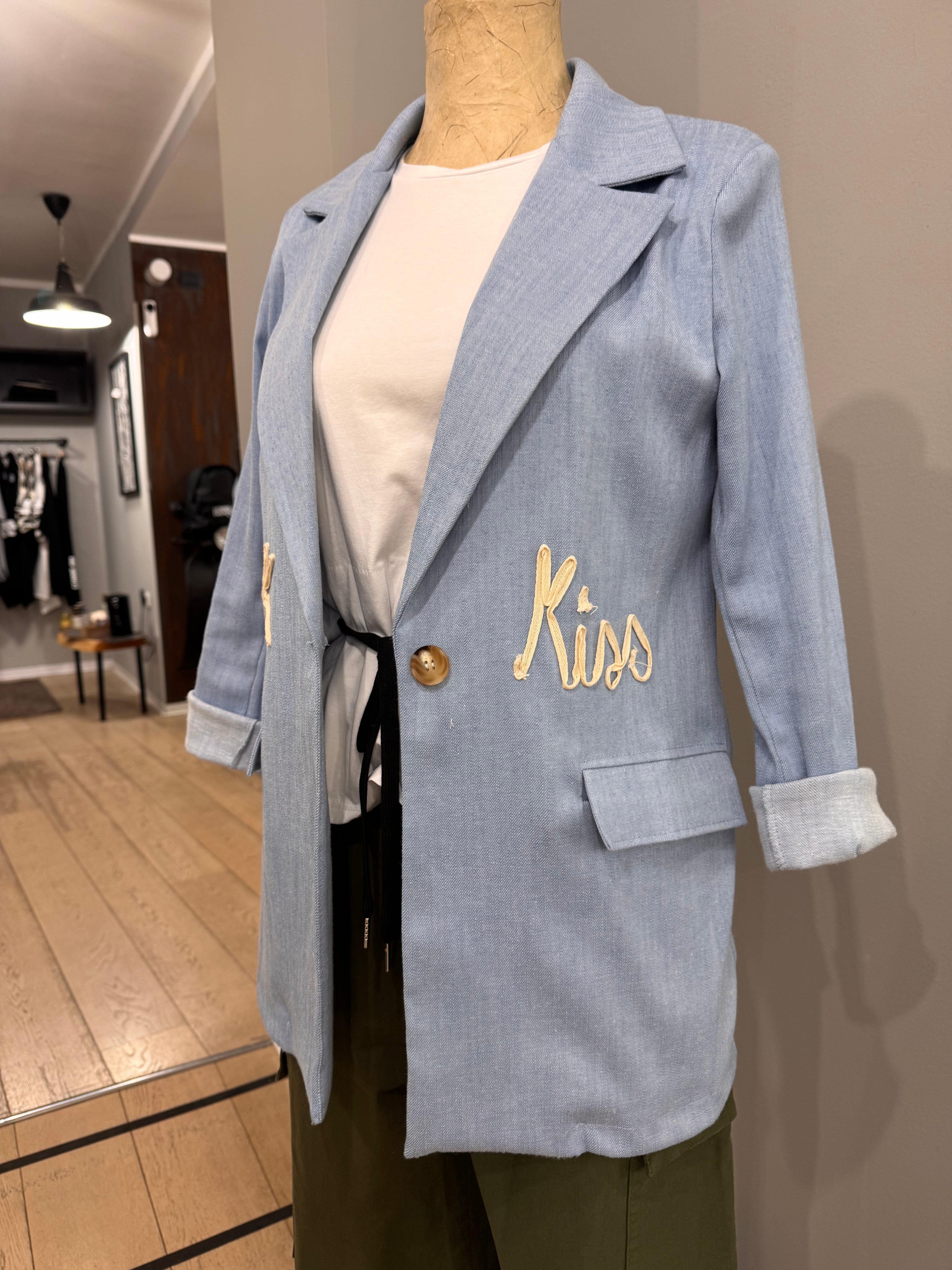 Giacca in cotone con scritta - NoMoreBrand