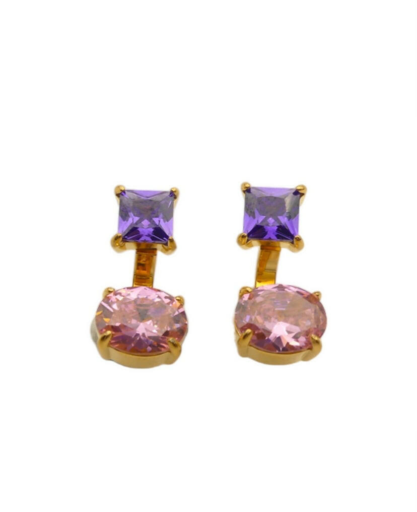 Orecchini Zirconia oro - NoMoreBrand