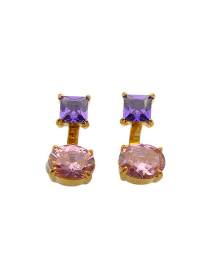 Orecchini Zirconia oro - NoMoreBrand