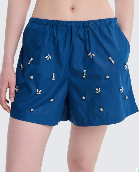 Pantaloncino con strass
