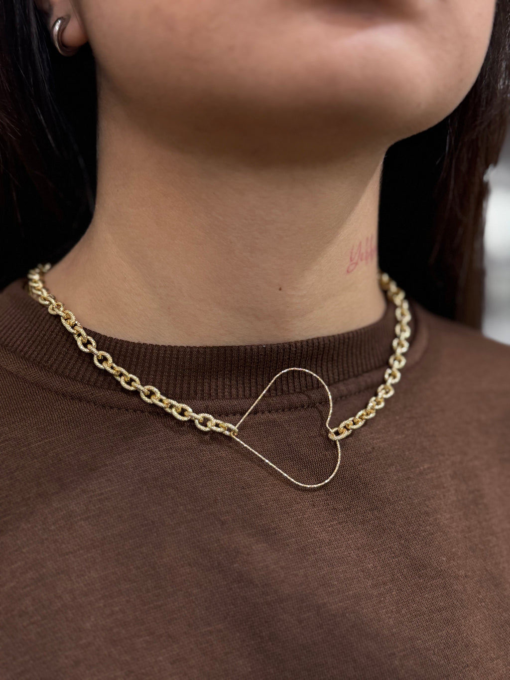 Collana girocollo con cuore - NoMoreBrand