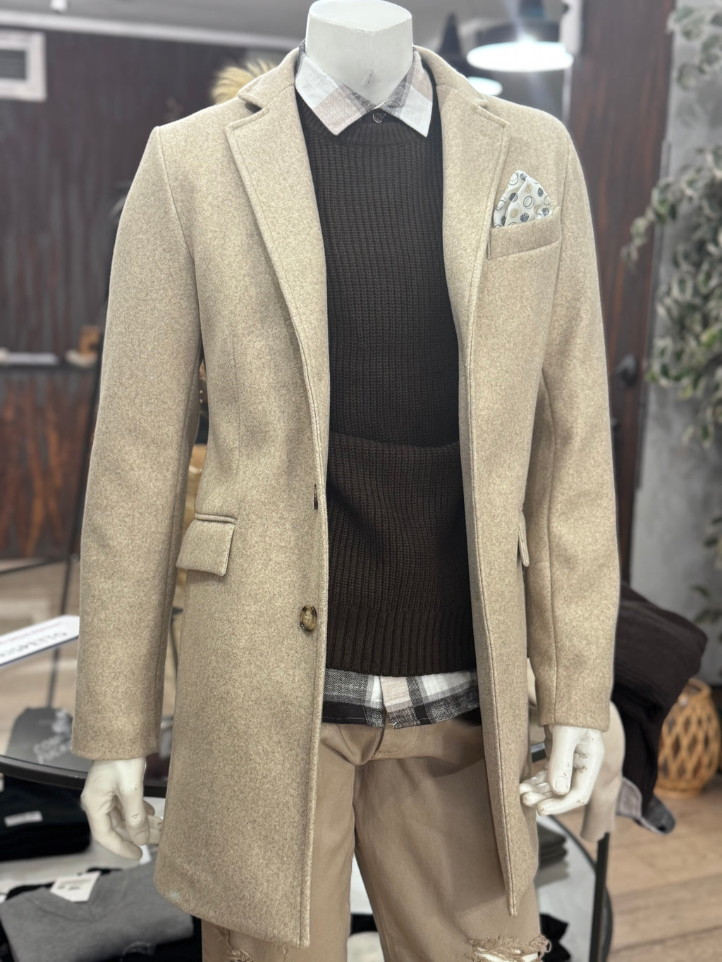 Cappotto in panno TELAMIRA