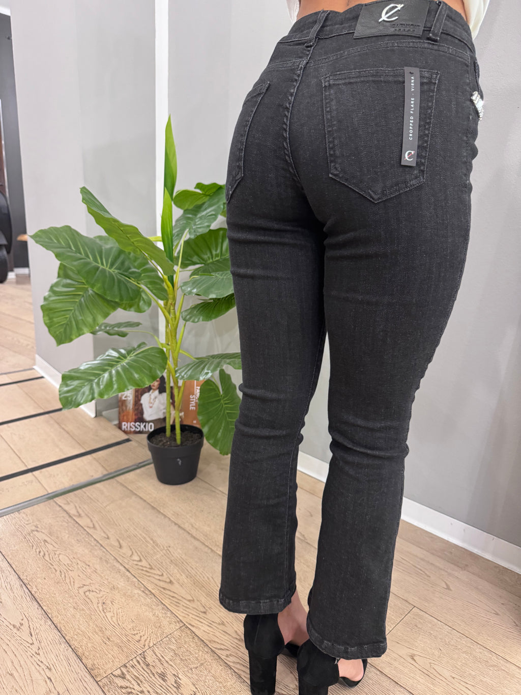 Jeans Flare con brillanti - NoMoreBrand