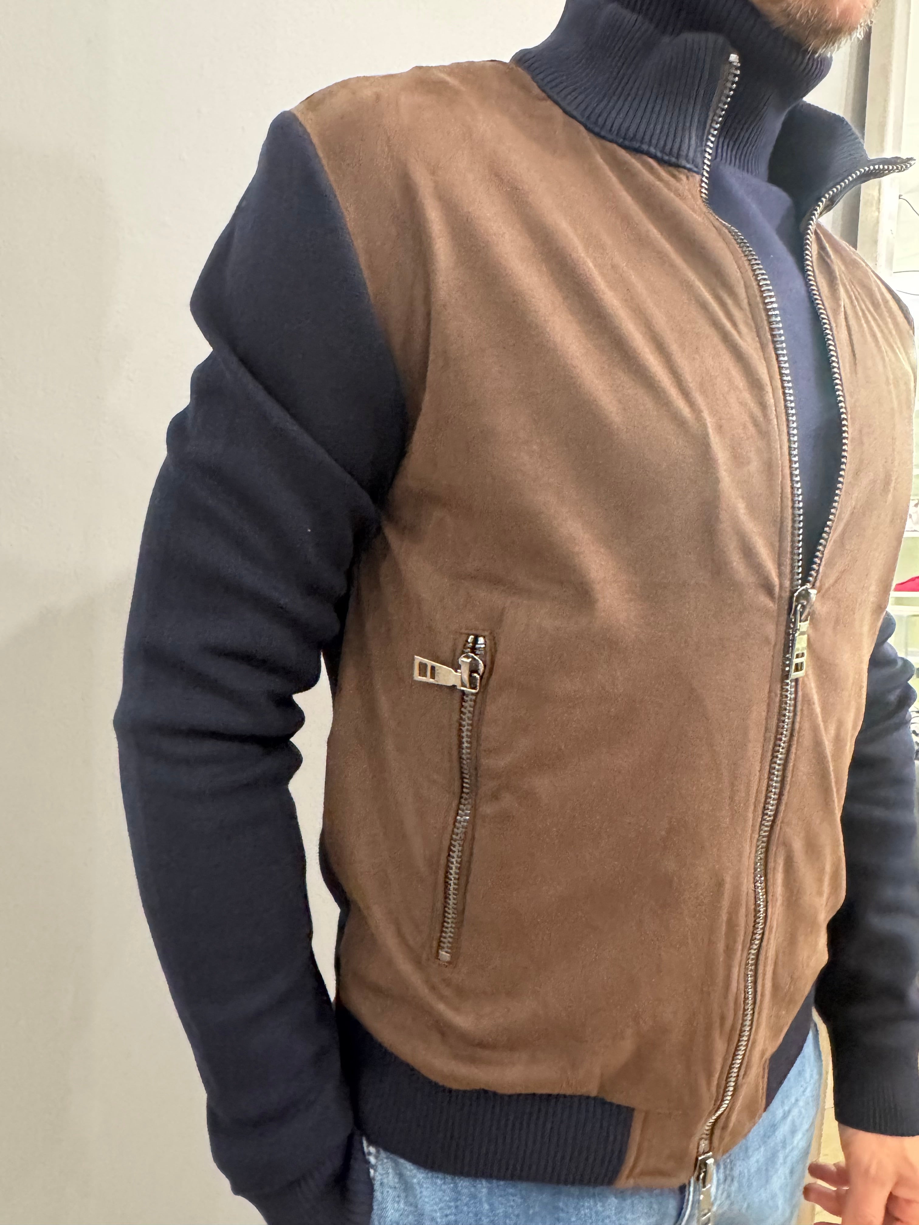 Giacca doppio materiale - NoMoreBrand