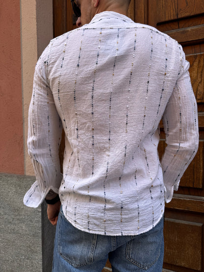 Camicia in cotone alla coreana - NoMoreBrand