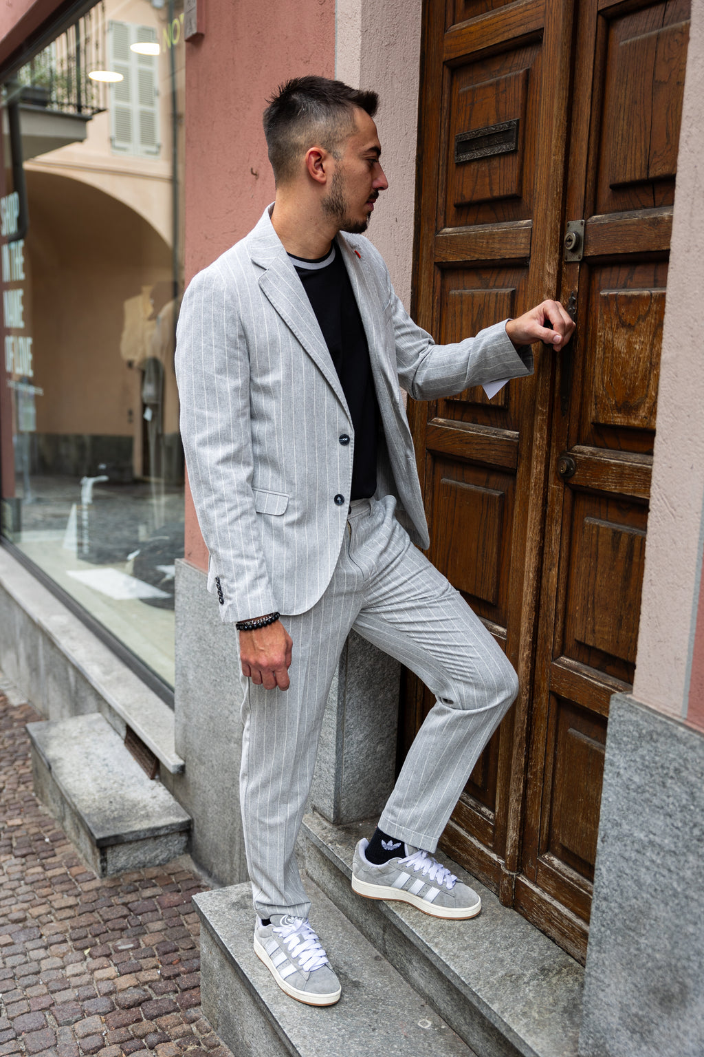 Giacca gessata - NoMoreBrand