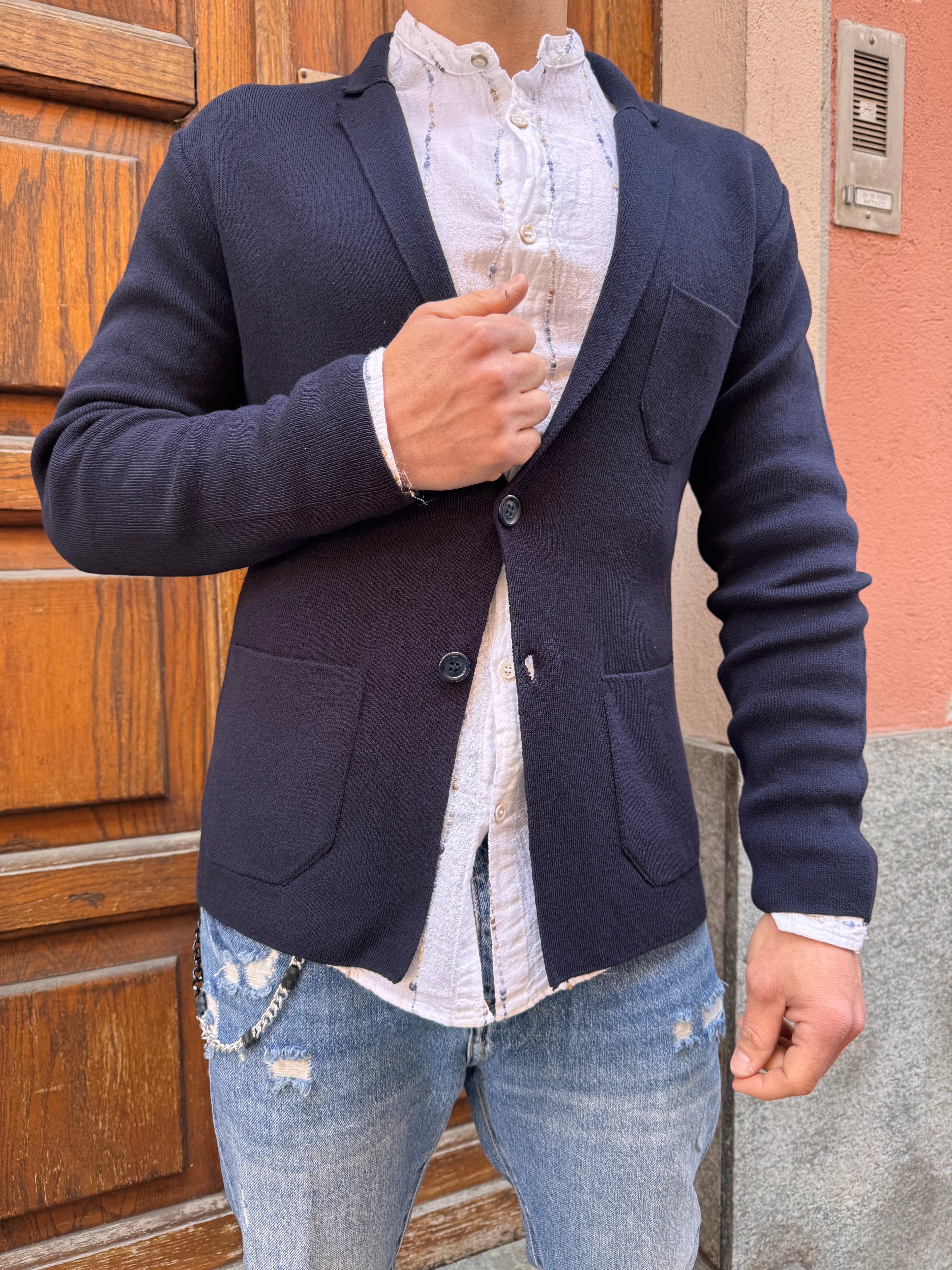 Giacca in maglia in cotone - NoMoreBrand