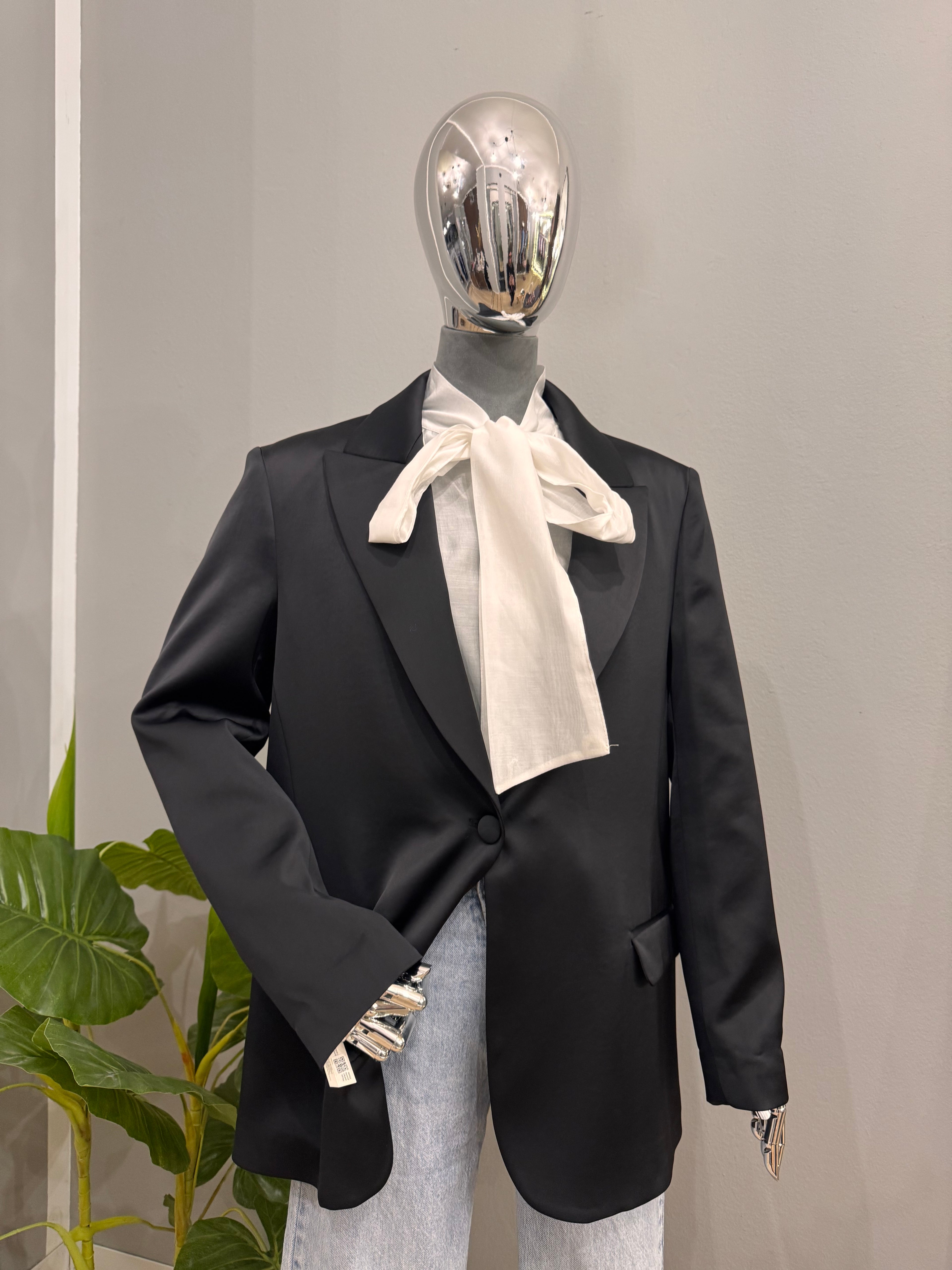 Giacca over in raso - NoMoreBrand