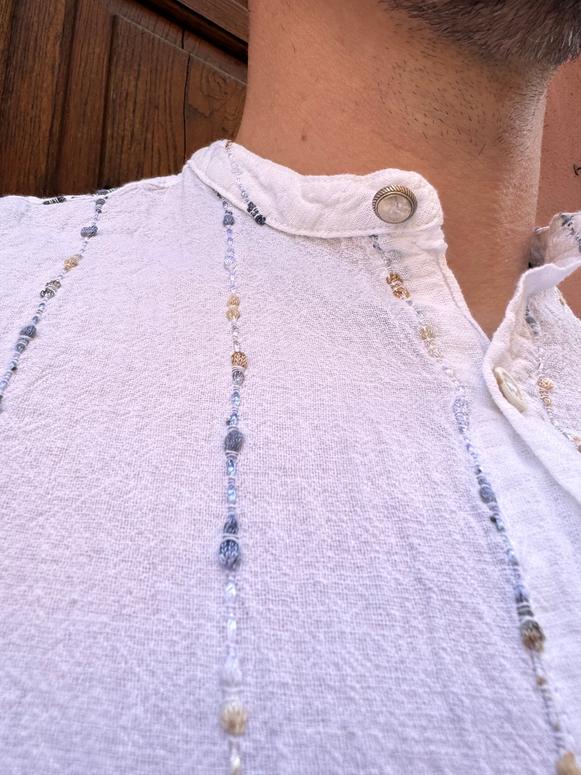Camicia in cotone alla coreana - NoMoreBrand