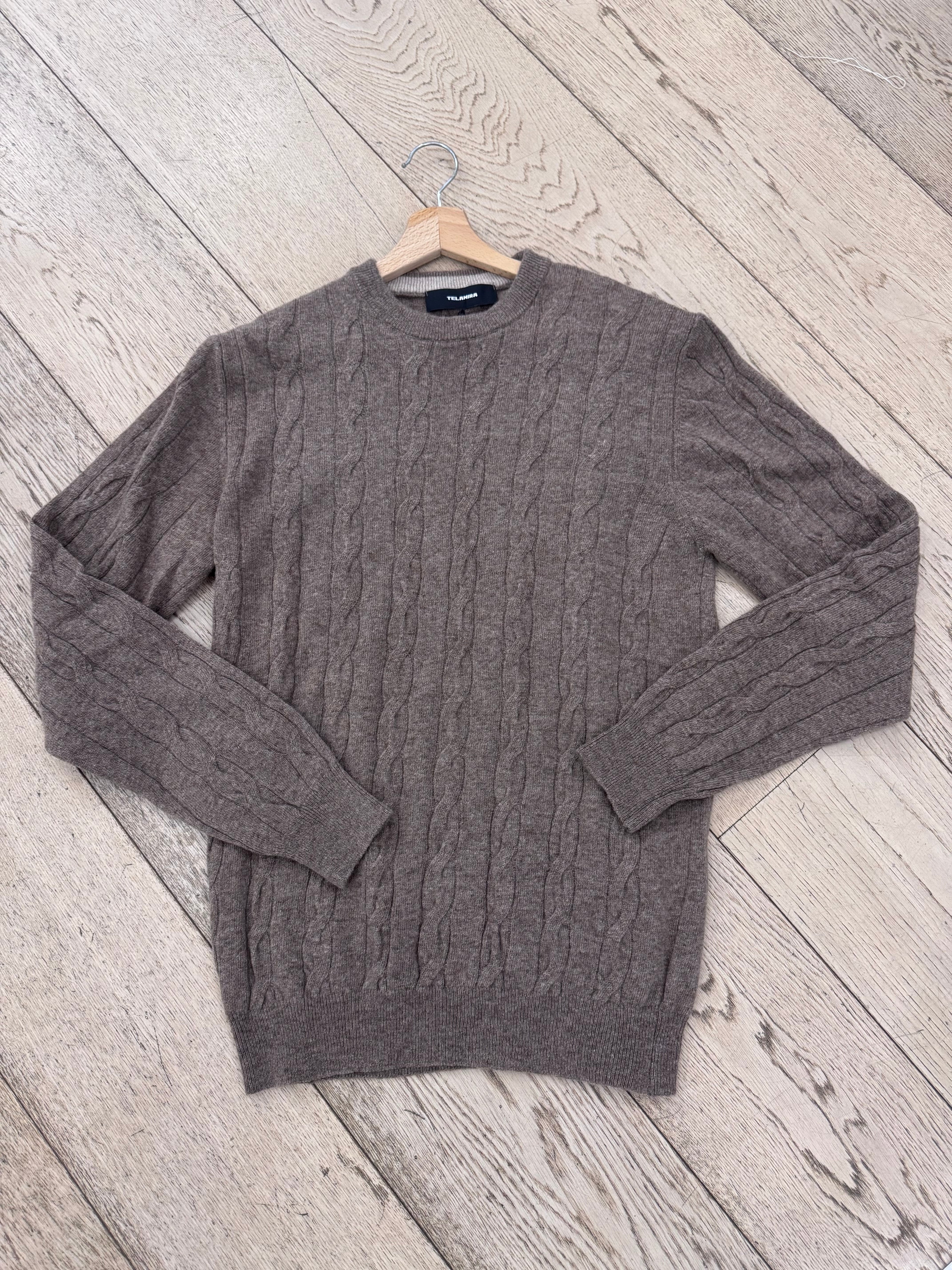 Maglia cashmere a trecce