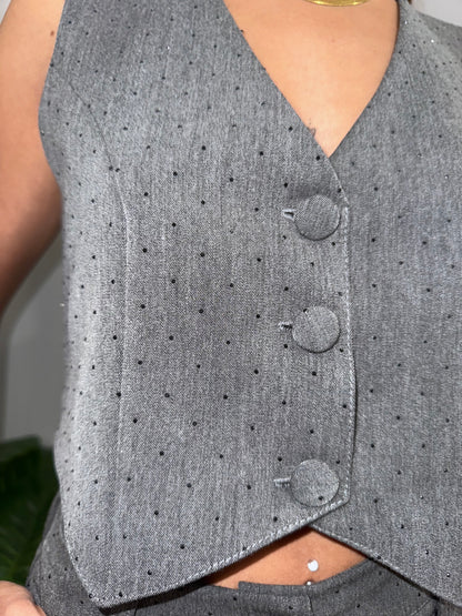 Gilet con strass - NoMoreBrand