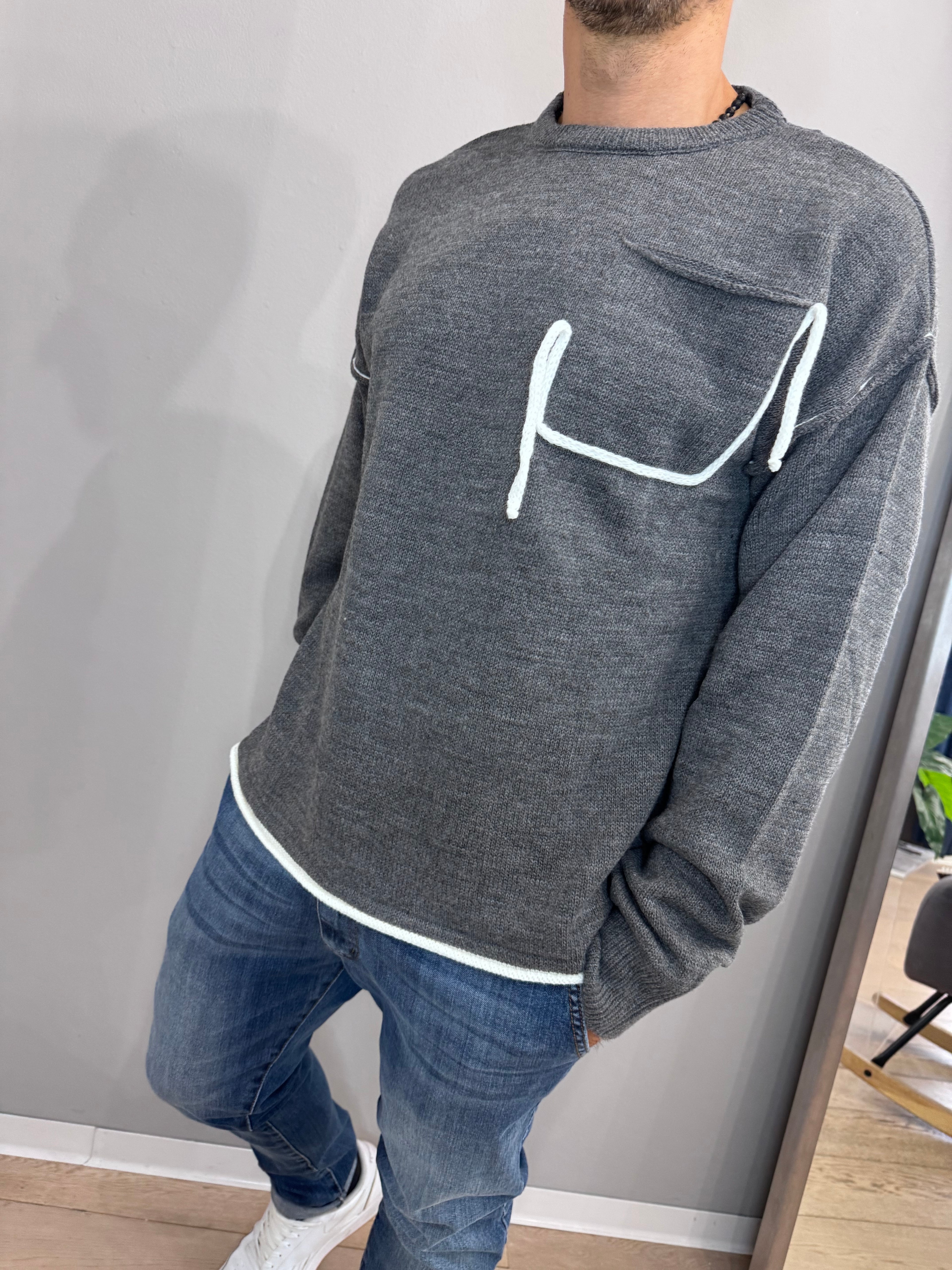 Maglia over con filo - NoMoreBrand