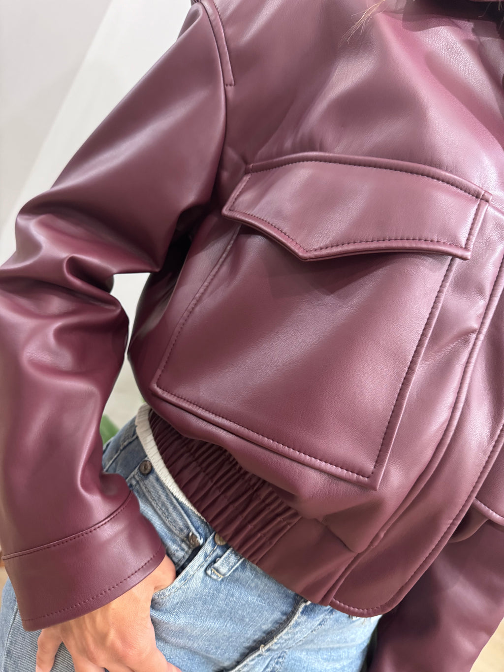 Bomberino in ecopelle Daniela - NoMoreBrand