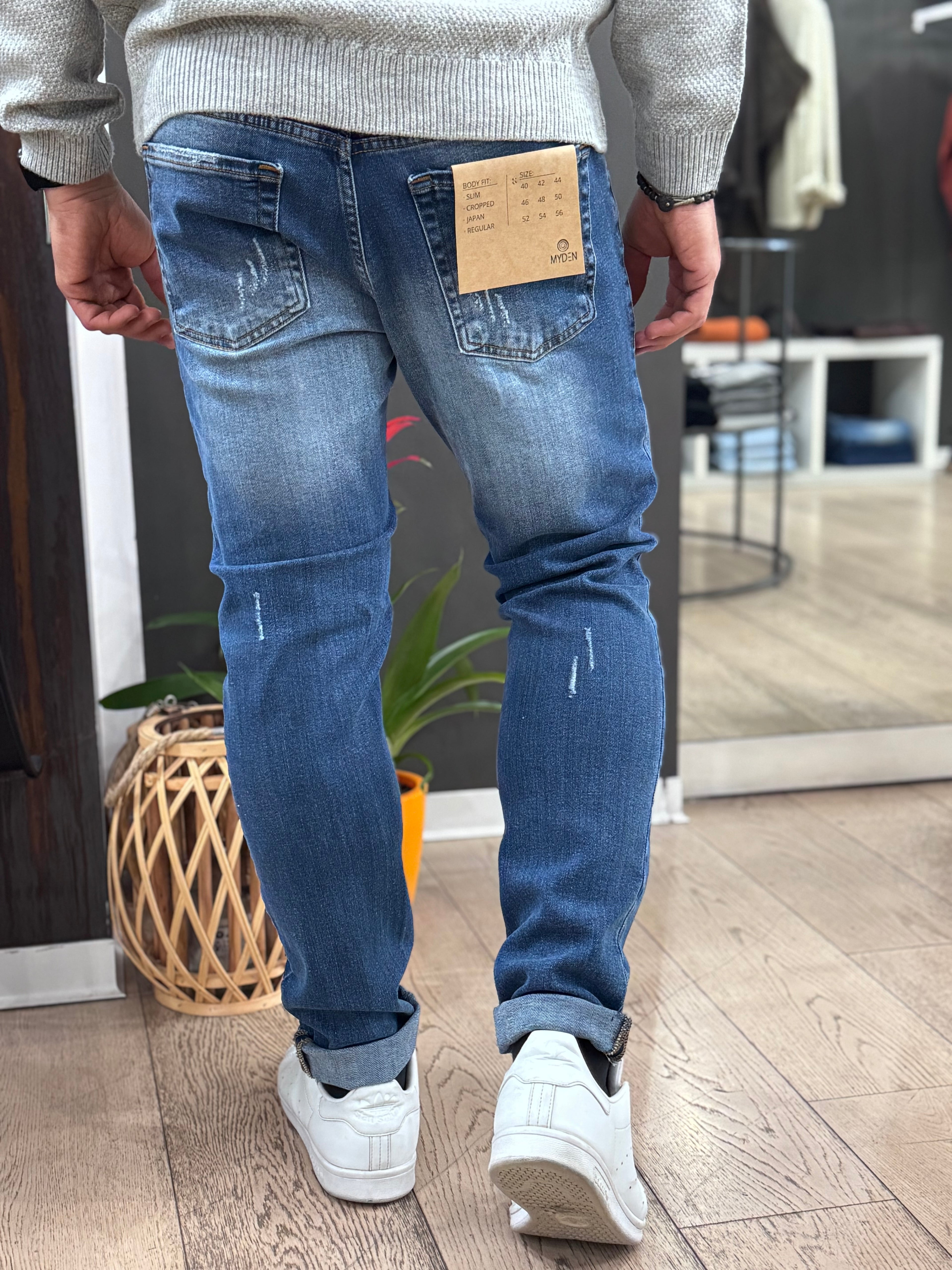 Denim con schizzi - NoMoreBrand