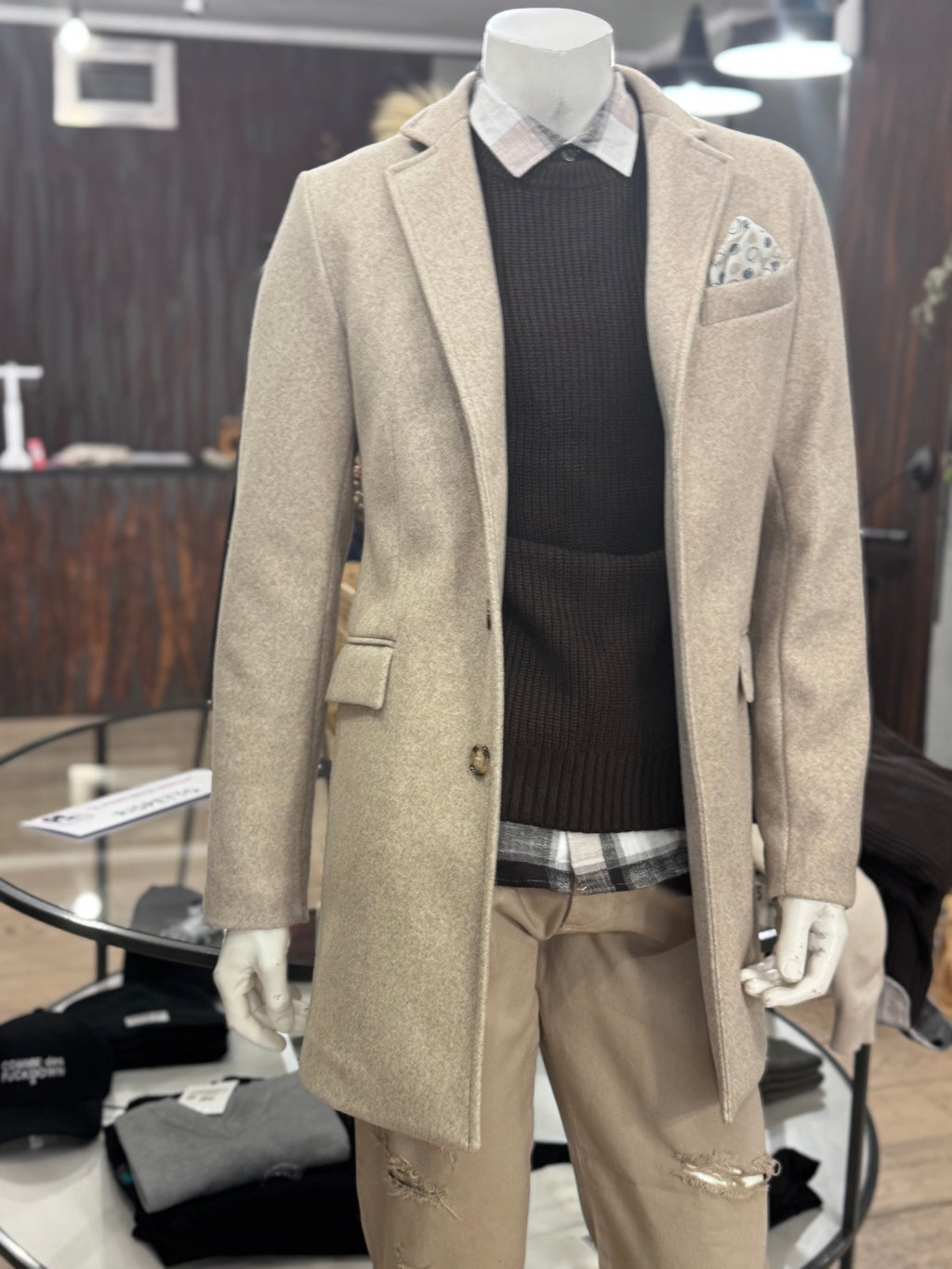 Cappotto in panno TELAMIRA